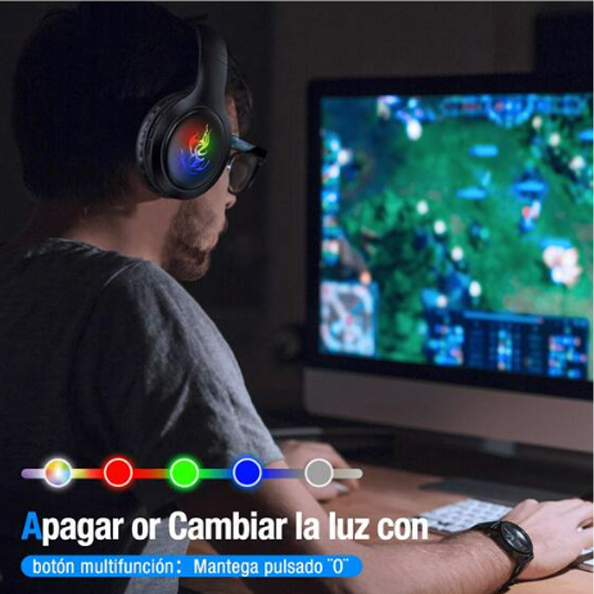 Audifonos Gamer Diadema Bluetooth