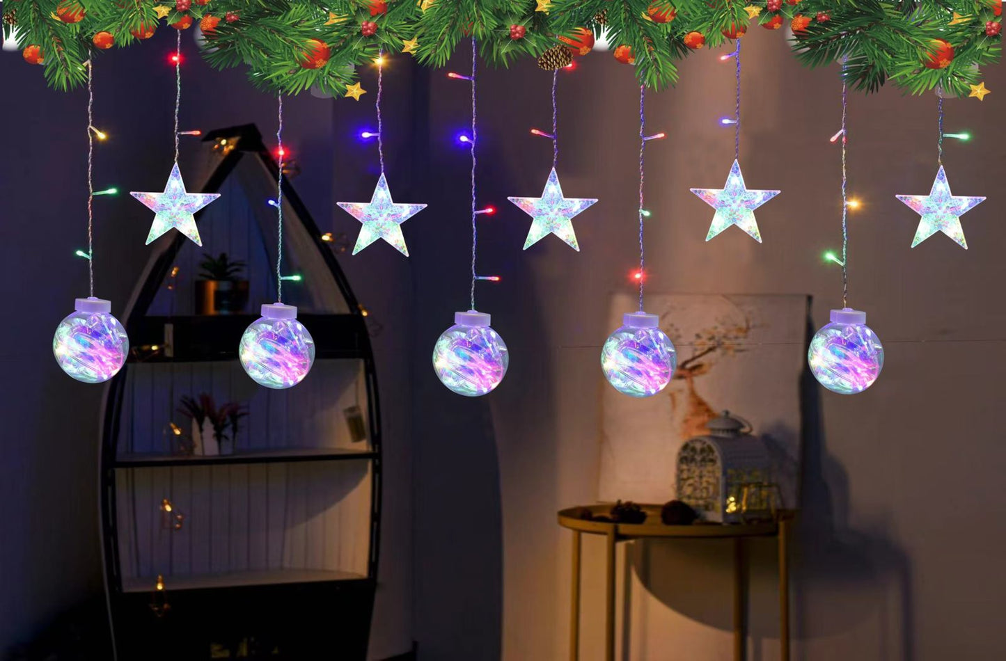 Cadena de luz Navidad Guirnalda 4 modelos