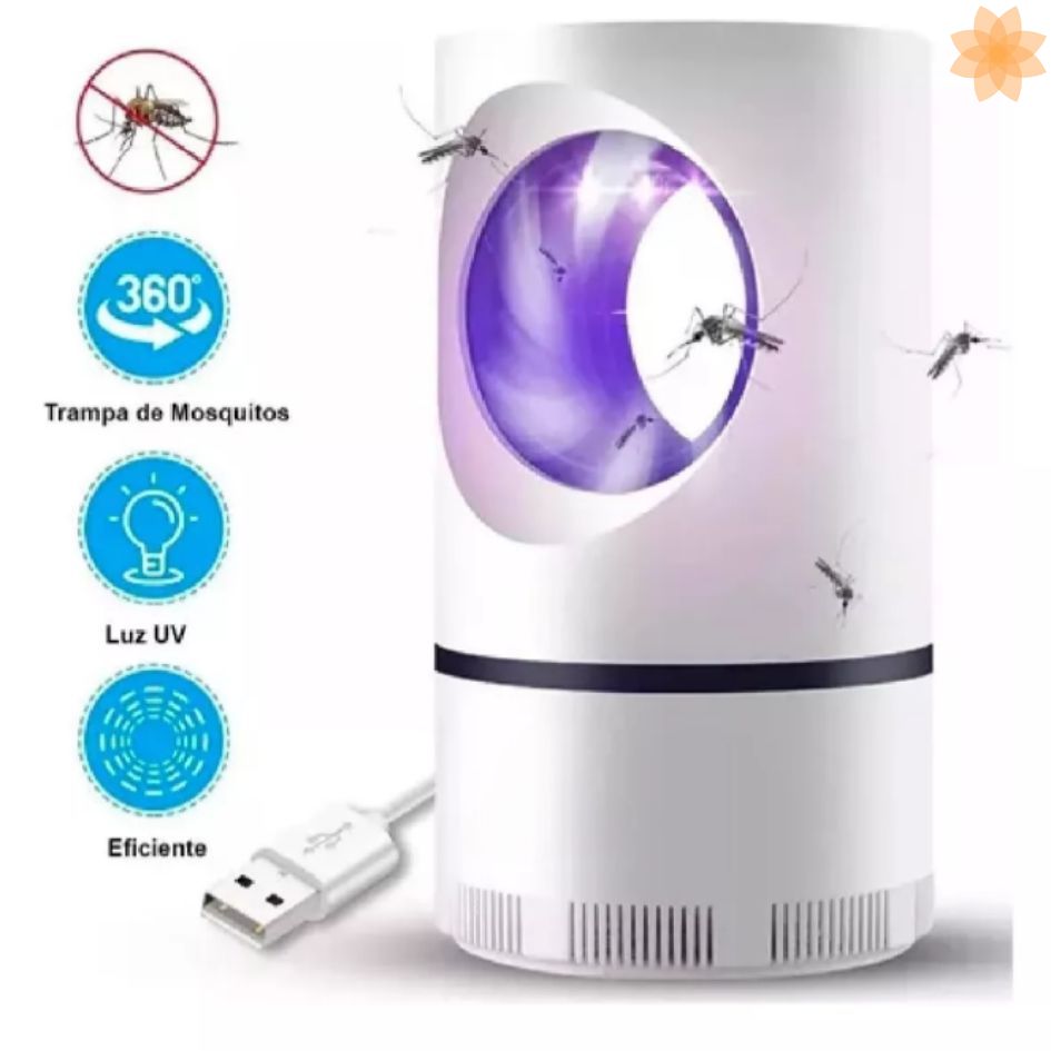 Lámpara de Luz Led Trampa Mata Mosquitos UV