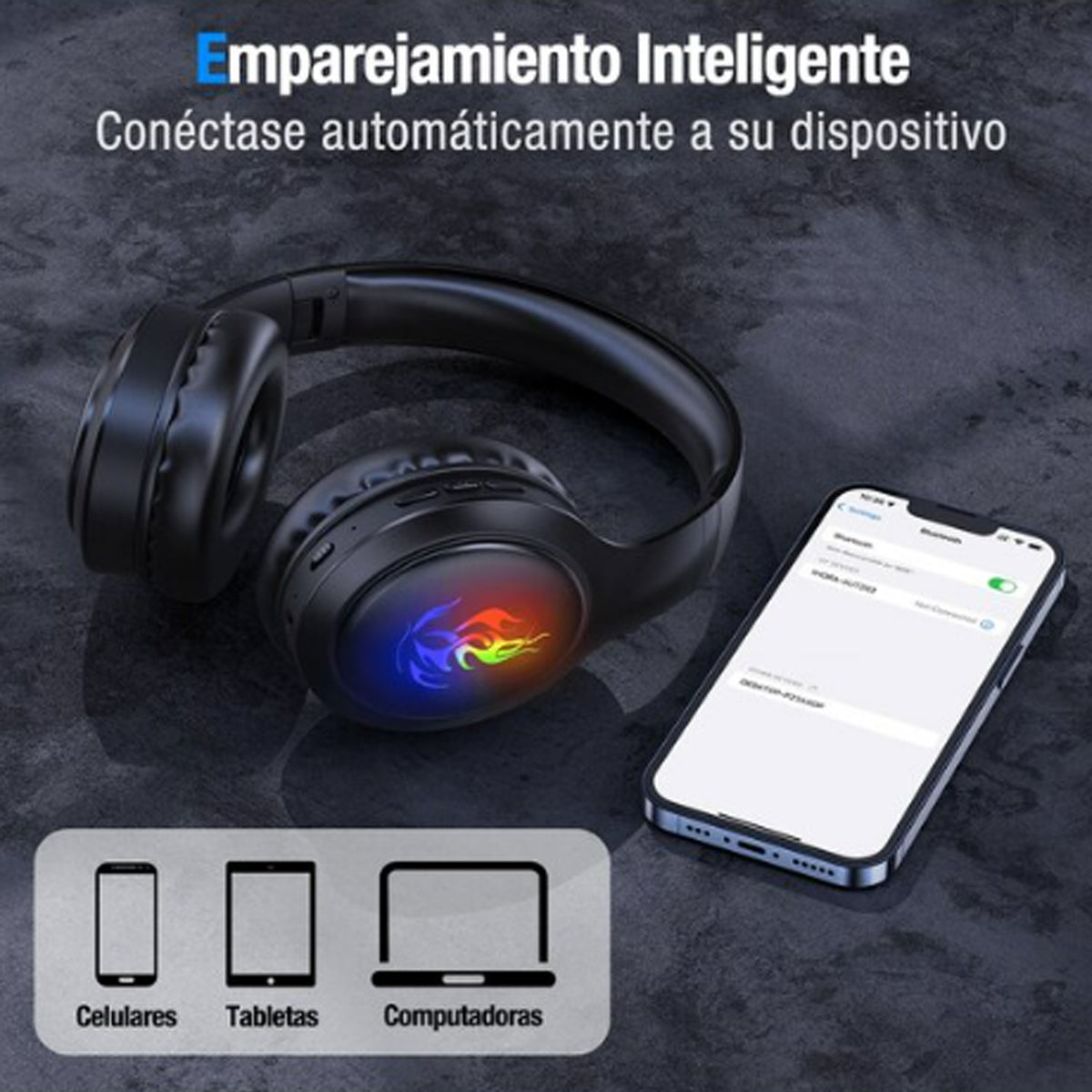 Audifonos Gamer Diadema Bluetooth