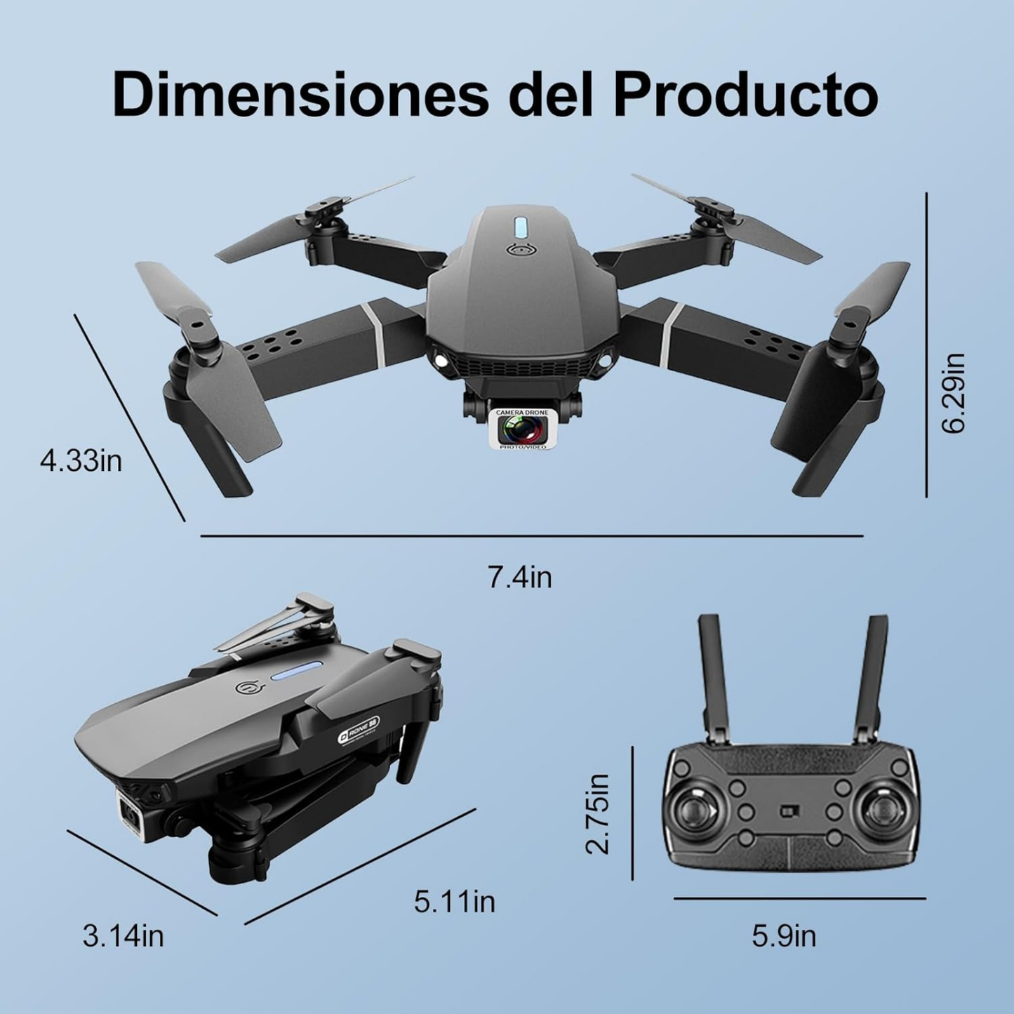 Dron Doble Cámara 4K Ultra Pro Max Drone