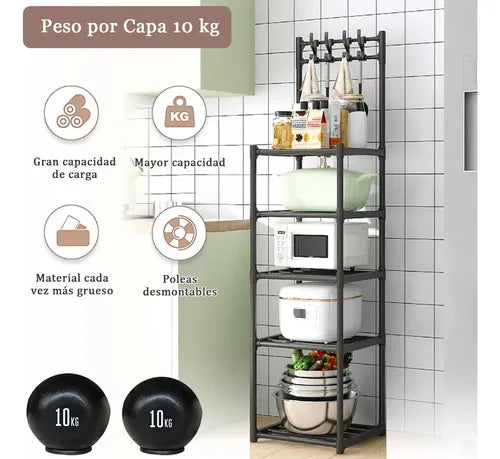 Estante Organizador Metálico de 5 Niveles