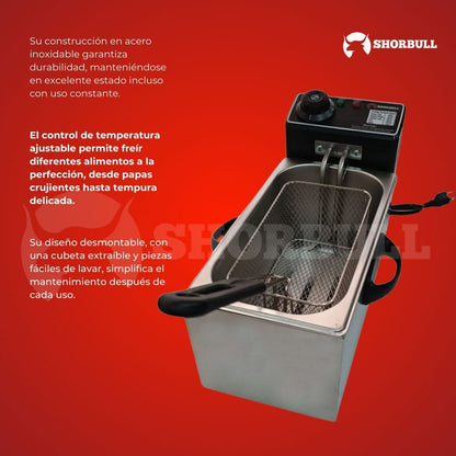 Freidora de Aceite 4L- Shorbull