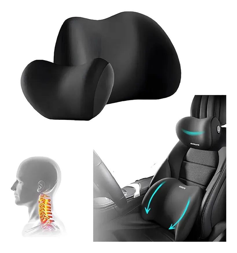 ALMOHADA CUELLO Y LUMBAR COCHE