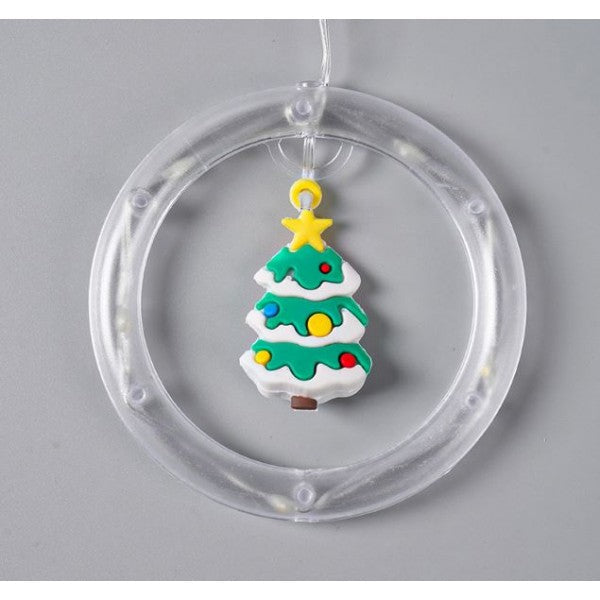 Luces Navideñas con 5 Esferas y 5 Anillos