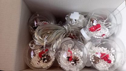 Luces Navideñas con 10 Esferas 3m ancho