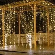 Cortina de Navidad con Cadena de Luz Led