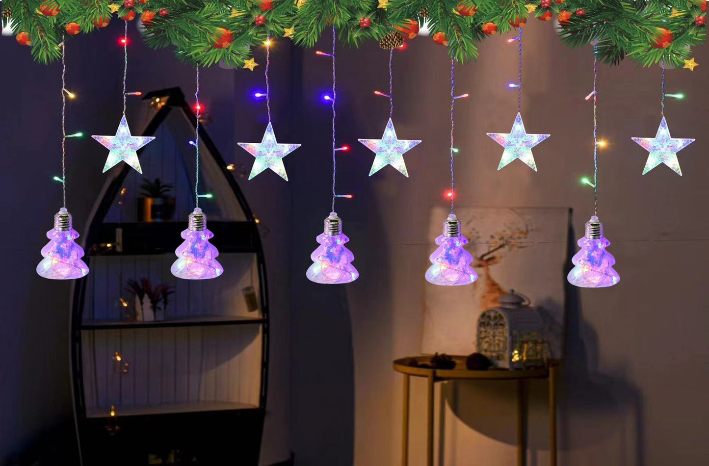 Cadena de luz Navidad Guirnalda 4 modelos