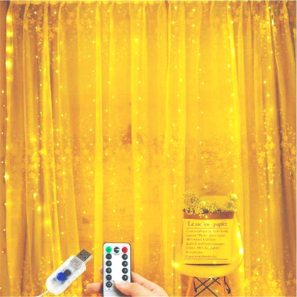 Cortina de Navidad con Cadena de Luz Led