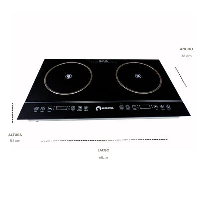 Parrilla 2 Quemadores Eléctrica Shorbull