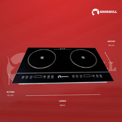 Parrilla 2 Quemadores Eléctrica Shorbull
