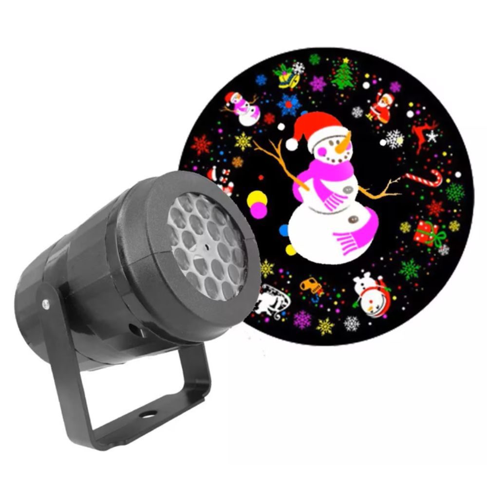 PROYECTOR NAVIDEÑO LASER LED 16 FIGURAS