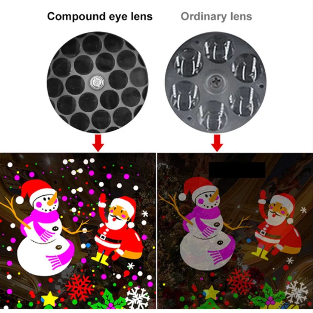 PROYECTOR NAVIDEÑO LASER LED 16 FIGURAS