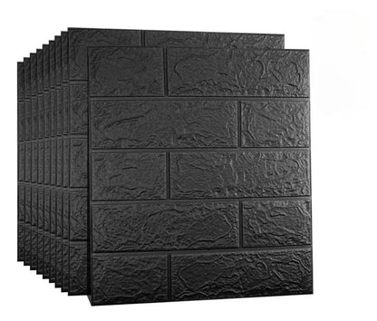 Tapiz Ladrillo Negro 10 Piezas 38*35cm